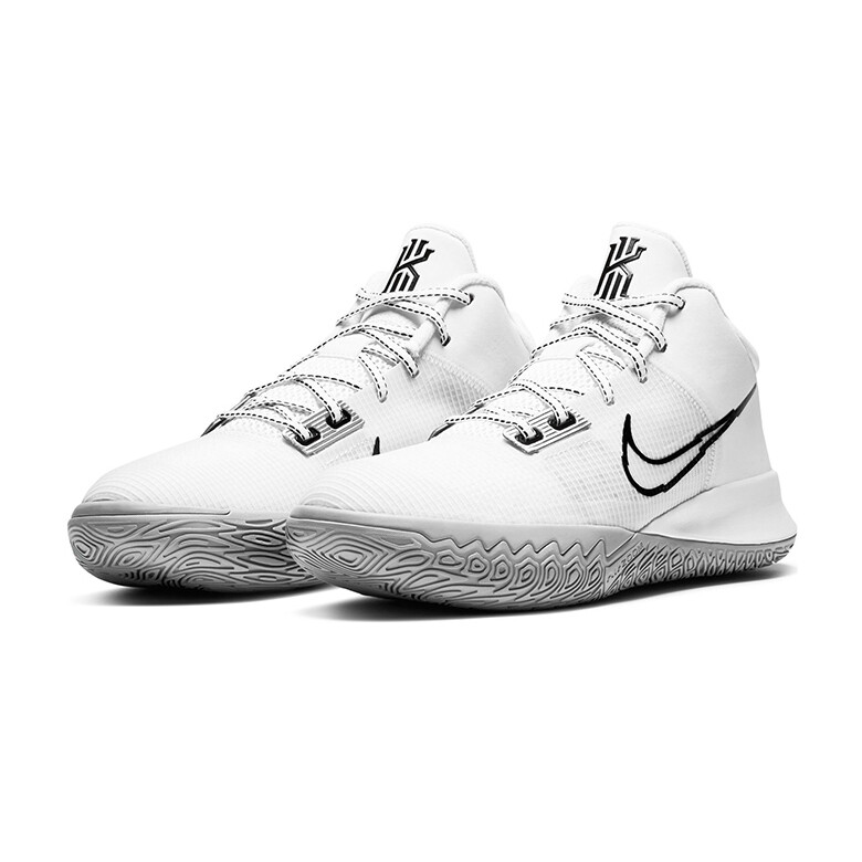 white kyrie flytrap basketball shoes